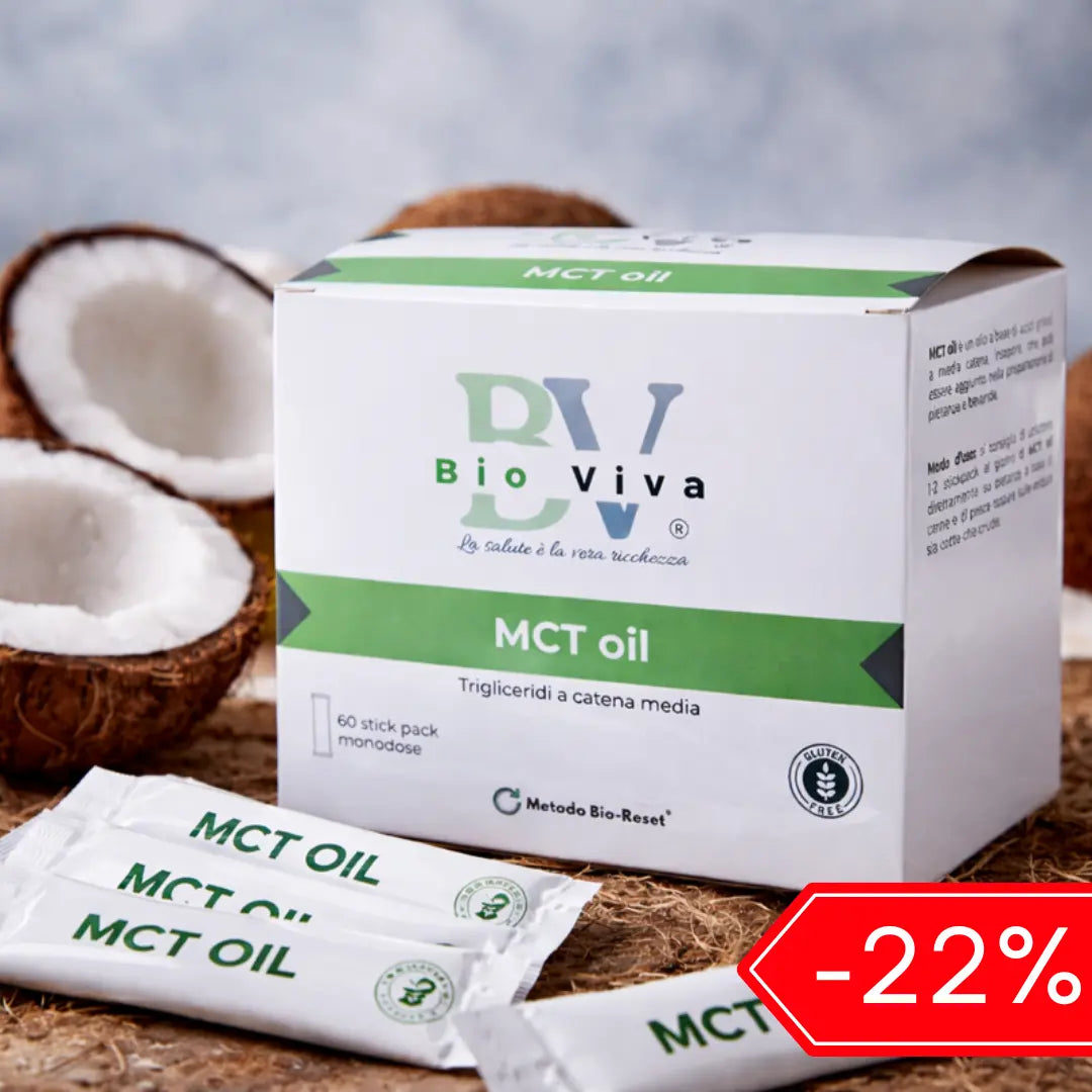 MCT OIL Puro da Cocco – Energia e Focus INTEGRATORE Bio-Viva Bio-Viva