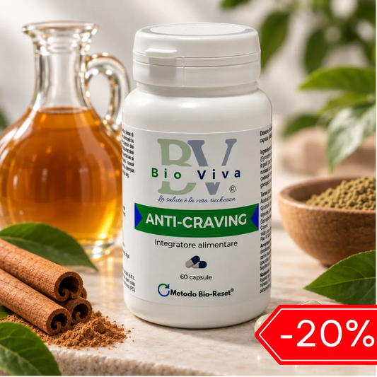 Anti-Craving | Integratore con Gymnema, Cromo e Aceto di Mele per la Fame Nervosa | Bio-Viva - Bio-Viva