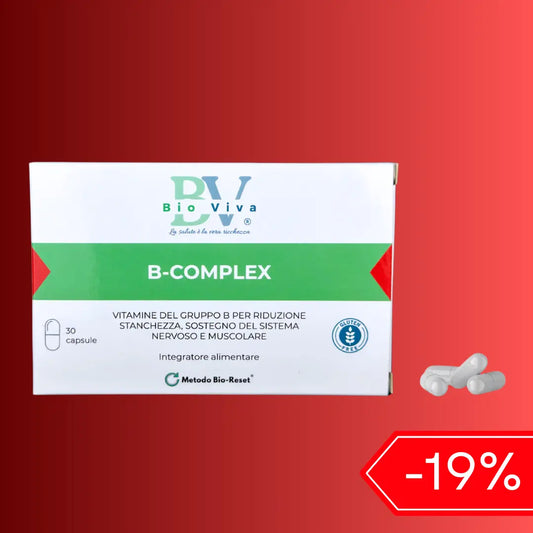 B-COMPLEX Capsule stanchezza affaticamento Vitamine del gruppo B - Bio-Viva