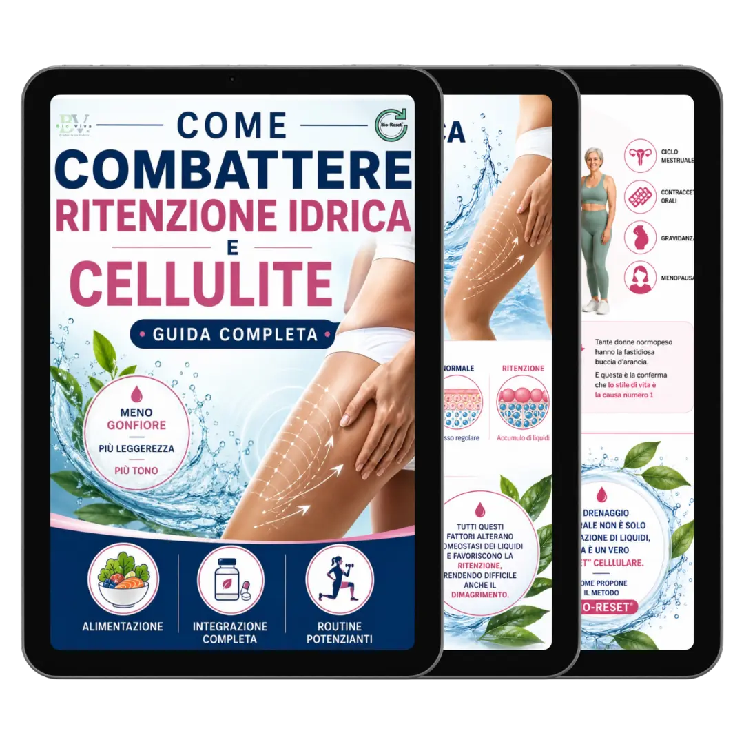 Come combattere ritenzione idrica e cellulite - Guida digitale completa  Prodotto digitale Bio-Viva Bio-Viva
