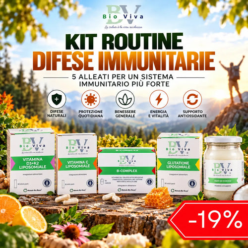 Kit Difese Immunitarie alte supporto completo | Kit risparmio 5 Integratori | Bio-Viva - Bio-Viva