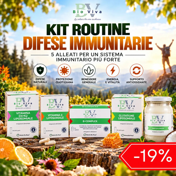 Kit Difese Immunitarie alte supporto completo | Kit risparmio 5 Integratori | Bio-Viva - Bio-Viva