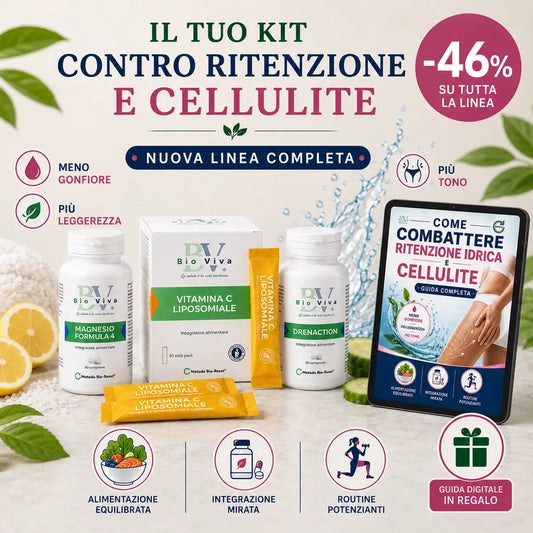 Programma Anticellulite e Ritenzione Idrica | Kit Integratori | Drenaction, MCT Oil, Magnesio | Bio-Viva  Programma Bio-Viva Bio-Viva