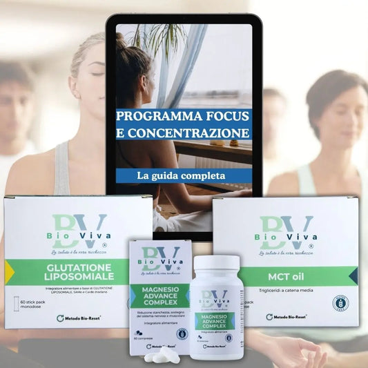 Programma Focus e concentrazione – Energia e forza di volontà  Programma forza di volontà Bio-Viva Bio-Viva