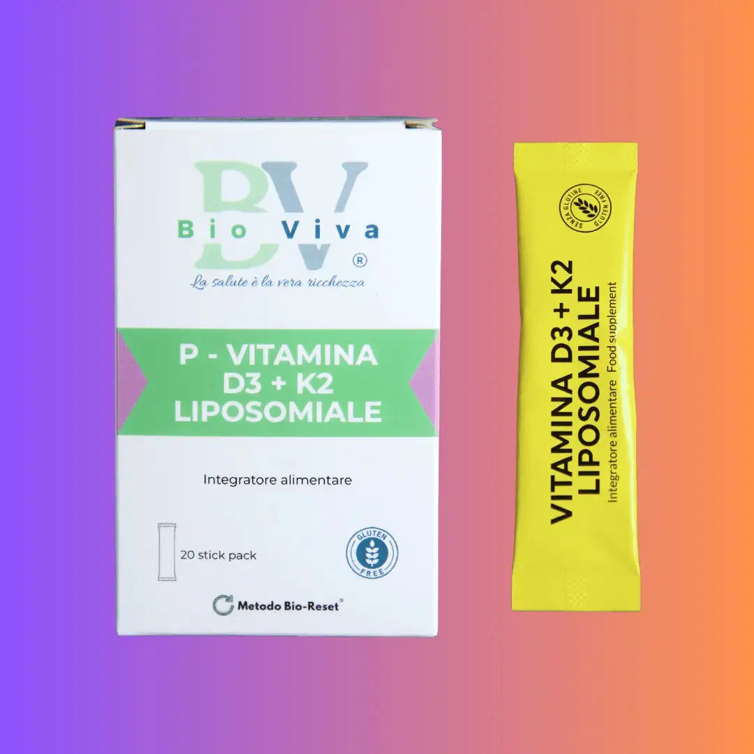 Vitamina D3 + K2 Liposomiale  Ossa e Immunità  INTEGRATORE Bio-Viva Bio-Viva