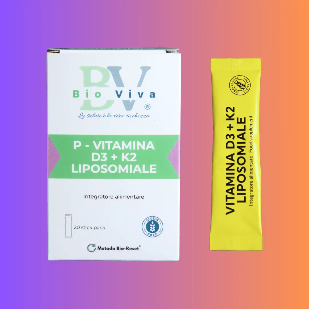 Vitamina D3 + K2 Liposomiale  Ossa e Immunità  INTEGRATORE Bio-Viva Bio-Viva