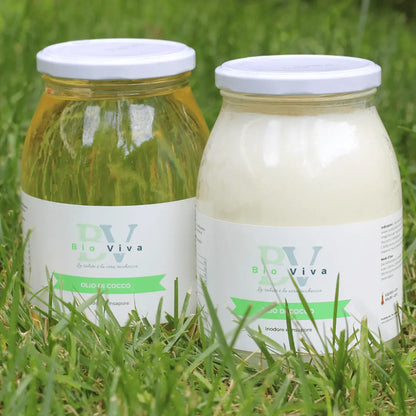 Olio di cocco Biologico puro disodorato - spremuto a freddo  olio di cocco Bio-Viva Bio-Viva