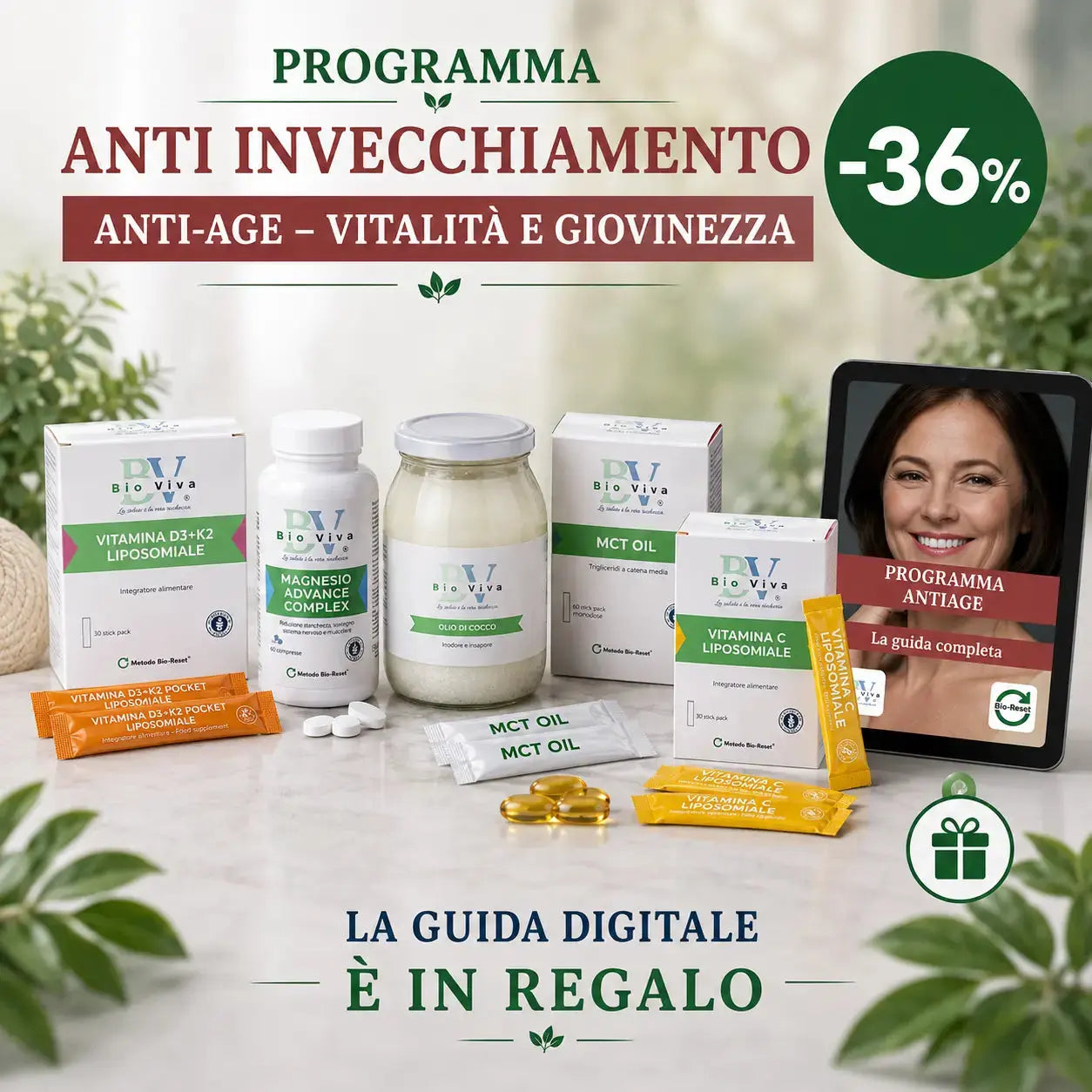 Programma anti invecchiamento - Anti-Age – Vitalità e Giovinezza  Programma Bio-Viva Bio-Viva