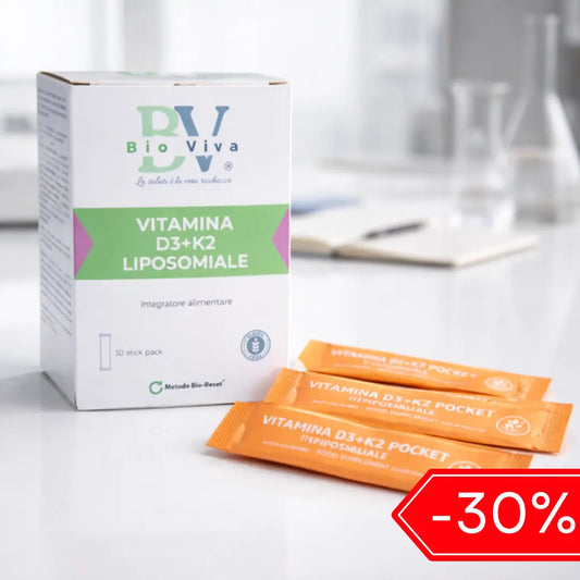 Vitamina D3 + K2 Liposomiale  Ossa e Immunità  INTEGRATORE Bio-Viva Bio-Viva